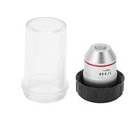 Generic Achromatic Objective Lens, Achromatic Microscope Objective Copper Optical Glass RMS Threaded 1X 195 Microscope Lens for Biological