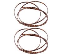 Generic Acoustic Guitar Binding Strip 63.98x0.24inch 2pcs with Tiger Pattern Abs Material Easy to Install Guitar Trim Strip for Repair and Refurbishing