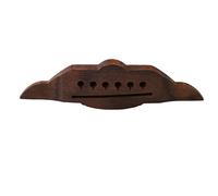 Generic Acoustic Guitar Bridge, Swallow Shaped Design, Excellent Performance Replacement for Guitar Players, Rose Wood, 16cm