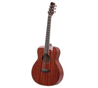 Generic Acoustic Guitar Game, Wooden Guitar Game Wood Wood and Strong Mahogany for Daily Use (Retro Color)