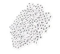 Generic Acrylic Beads DIY Handmade Jewelry Accessories Round Number for Craft Collection, 500PCs White Acrylic Beads for DIY Lover and Craft Lover, 0.16 X 0.28in