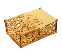 Generic Acrylic Candy Box Golden Ramadan Party Favor Eid Mubarak with View and Elegant Design for Eid Celebrations and Festive Decoration at Home