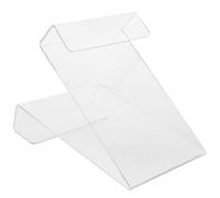 Generic Acrylic Double-Sided Book Stand Large A5 Desktop Display Holder with Divider for Album, Greeting Card, and Postcard Organization