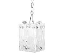 Generic Acrylic Feeder Puzzle Toys for Birds Hamster Rabbit Squirrel Food Basket Feeding Toy for Pets with Several Accessories White 6 Plates 1.8 X 2.0 X 3.0in