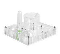 Generic Acrylic Feeding Box Transparent Breeding House Toy, Harmless Moisturizing Case for Observation, 3.7x3.7x2.8 Inches