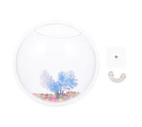 Generic Acrylic Hanging Fish Tank Pot with Polished Curved Surface, Rounded Hemispherical Flower Plant Pot for Home Walls and DIY Micro Landscapes, Easy to Clean and Safe to
