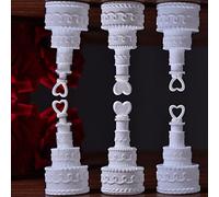 Generic Acrylic Reflective Cake Decorations for Wedding Party DIY Crafts 24Pcs 2.6x1.3inch