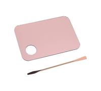 Generic Acrylic Rose Gold Mixing Palette Spatula Set for Makeup Artists, Reusable Double Head Spatula for Blending Foundation, Easy to Carry for Parties and Hangouts