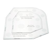 Generic Acrylic Sewing Template Ruler for Bowl Wraps DIY Patchwork Quilting Tool for Tailors and Hobbyists Use Acrylic Bowl Cozy Pattern Template for Precise Sewing Projects