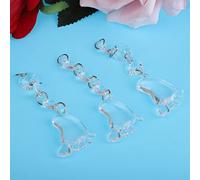 Generic Acrylic Transparent Ball Bead Pendant for DIY Craft, 10pcs Crystal Clear Hanging Ornament Decor for Home Window or Chandelier Lamp (G Style)