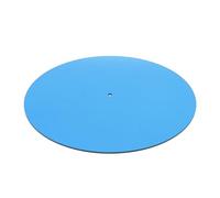 Generic Acrylic Turntable Mat High Performance Record Player Platter Slipmat for Improved Sound Quality, for Music Enthusiasts 12 Inch Black (Transparent Blue)