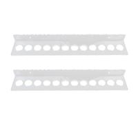 Generic Acrylic Wall Salon Shear Holder 12 Slot Scissor Tool Hanger Clear Storage Rack Space Saving for Hair Stylists and Home Hairdressers 14.96", Easy Installation