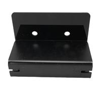 Generic Adhesive Toothbrush Holder Elegant Acrylic Wall Mounted Organizer for Bathroom Storage Space Saver (Black)