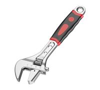 Generic Adjustable Adjustable Wrench in Wear-Resistant Carbon Steel with Wide Open Jaw and Compact Design - Versatile Plumbing Tool Suitable for Workshops, 40mm Opening