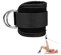 Generic Adjustable Ankle Links for Machine Cable: ankle straps, ankle strips for working on D ring exercises for gluteus gym workout Texture : the