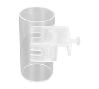Generic Adjustable Aquarium Fish Feeding Floating Food Dish Transparent Acrylic Wall Mounted Design Snap Flexible Adjustment for Fish Tank Hanging Ornament