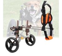 Generic Adjustable Dog Wheelchair for Back Legs, Lightweight Dog Carts with 2-Wheels for Small/Medium Dogs, Pets Back Limb Walking Mobility Aids for Doggy Leg Brace and Hip Support(Brown,A)