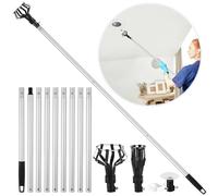 Generic Adjustable Light Bulb Changer For High Ceilings, Tool With Suction Cup & Baskets, Includes 13 Ft Extension Poles, Required
