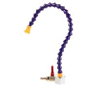 Generic Adjustable Magnetic Base Machine Tool Air Blowing Nozzle with 15.5mm Flat Plastic and Alloy Nozzle, Flexible Multi Angle Coolant Spray Hose for Workshop and Industrial Machining