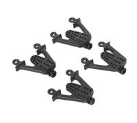 Generic Adjustable Metal Shock Damper Towers Set for SCX10 1/10 RC Car Balanced Driving for Rough Roads Black 4pcs (Black)
