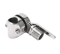 Generic Adjustable Ratchet Marine VHF Antenna Mount for Installation on 7/8-1in Rails - 316 Stainless Steel for Boats Yachts RVs