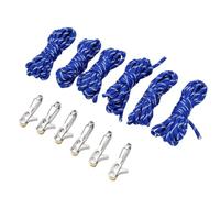 Generic Adjustable Roller Tensioner Easy Release Rope for Camping Boating and Home Storage 6 Pieces Nylon Blend Durable