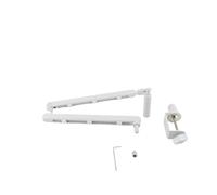 Generic Adjustable Rotatable Microphone Boom Arm Stand for Studio Recording Live Broadcast Room White for Professional and Home Studios Aluminum Alloy (Higher Version)