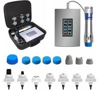 Generic Adjustable Shockwave Therapy Massager 7 Massage Heads 1-16Hz Frequency 60-200MJ Energy Non-Invasive Treatment for Joint and Muscle Pain Relief (A)
