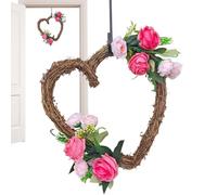 Generic Adjustable Steel Outdoor Wreath Hanger: Sturdy Stand for Hanging Your Christmas or Spring Wreath, Elegant Bronze Finish | Easy and Secure Installation