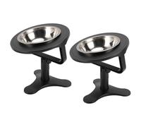Generic Adjustable Tilt Raised Cat Bowl for Easy Eating and Enhanced Health in Small Pets, Durable ABS Plastic