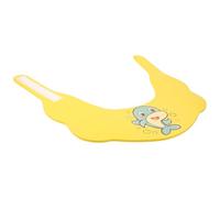 Generic Adjustable Waterproof Bathing with Visor Hair-Washing for Large Brim, Eva Material Bathing Cap in Yellow, Comfortable and Shampoo Shield for Boys