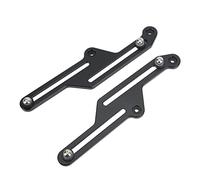 Generic Adjustable Windshield Bracket Motorcycle Rustproof Windscreen Adjuster for Tenere 700 XT700Z 2019-2021, 4in Adjustable Range, Ideal for Reducing Splats and Turbulence, Aluminum, Stainless