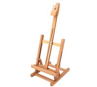 Generic Adjustable Wooden Tabletop Easel Artist Stand for Drawing Board, H Frame Design, Studio Display for Painting and Sketching, Material and Electroplating Hardware, Suitable for Artists and Art