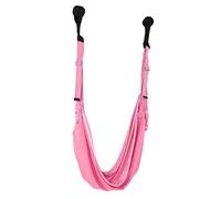 Generic Adjustable Yoga Fitness Band Leg Stretching Belt for Upside Down Wall Hanging Training, for Flexibility Exercise Polyester (Pink)