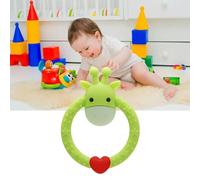 Generic Adorable Giraffe Shape Teething Relief Toy, Gentle Gum Massage for Baby, Soft Silicone Chew Sensory Toy for Shopping, Travel (Green)