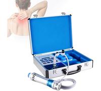Generic Advanced Professional Shockwave Therapy Machine, Focused Physiotherapy Instrument with 7 Practical Massage Heads, Deep Percussion Muscle Massager for Relaxing Stiff Muscles (A)