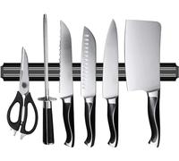 Generic AHOO Magnetic Knife Strips, 20 Inch Magnetic Knife Storage Strip, Knife Holder, Knife Bar Block Magnet, Kitchen Utensil Holder, Tool Holder, Multipurpose Magnetic Knife Rack 50cm Strong