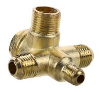 Generic Air Compressor Check Valve Excellent Replacement Safety Control Part 4 Way Threaded Non-Return Tube Connector Tool Made of Bronze and Zinc for Air Pressure Tanks and Pipelines
