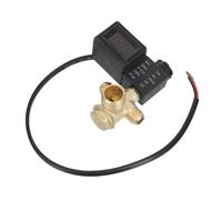 Generic Air Compressor Electromagnetic Solenoid Valve Copper Plastic 8.00x6.70x3.50cm Fast Response Control Low Noise Operation and Lab Use