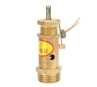 Generic Air Compressor Safety Release Valve Brass Durable Pressure Valve for Steam Generators Electric Boilers Coal Boilers G1/2 Thread (10KG Pressure)