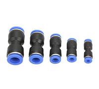 Generic Air Line Quick Connect Fittings, 50Pcs PU-4 PU-6 PU-8 PU-10 PU-12 Quick Connect Air Hose Fittings Straight Pneumatic Connectors Connector Plastic