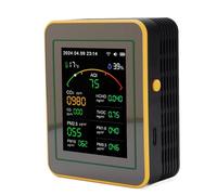 Generic Air Quality Detector, Air Quality Tester Exact DC 5V 1A Type C USB Easy to Use for The Home Hotel Office (Black Yellow)