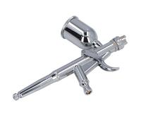 Generic Airbrush Kit Advanced Adjustable Handheld Air Paint Gun for Mural Painting Industrial Modeling Accessory for Beginners Stainless Steel
