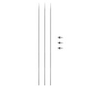 Generic Airbrush Nozzle Needle Kit 0.4mm Replacement Parts for Spray Gun Artist Studio Stainless Steel Plastic for Paint Spray Pen, 3 Nozzles 3 Needles