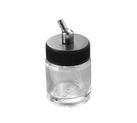 Generic Airbrush Paint Bottles with Quick Connect Cover Adaptor Made of Glass and Plastic 22cc Refillable Small Pigment Jars for Model Painting and Hobby Use