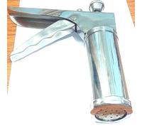 Generic AJE Stainless Steel Kitchen Press with 15 Different Types of Jalies, Farsan Maker/Gathiya Maker Murukku Maker/BhujiyaMaker/Noodles/Cookies/Namkeen/Chakali Maker/Sev Maker