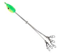 Generic Alabama Umbrella Rigs, 5 Arms Alabama Umbrella Jig Head Fishing Rig Bait Fishing Lures Bait With Snap Swivels (Number 2)