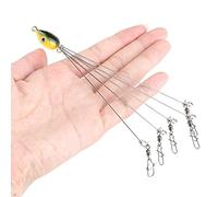Generic Alabama Umbrella Rigs, Alabama Rigs Umbrella Bait Head Fishing Bait Fishing Lures 5 Arms Jig With Snap Swivels (3 Size)