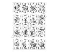Generic Alice in Wonderland Playing Card Themed Edible Icing Sheet A4 Cake Topper