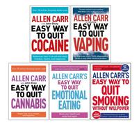 Generic Allen Carr Easyway Collection 5 Books Set By Allen Carr & John Dicey (The Easy Way To Quit , Quit Vaping, Quit , Quit Emotional
